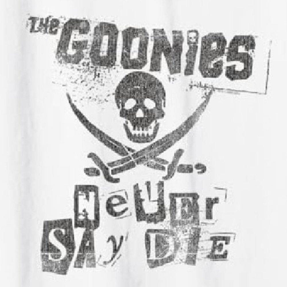 NEW! Women's XXL The Goonies Tank Top "Never Say Die" Tee Truffle Shuffle Data